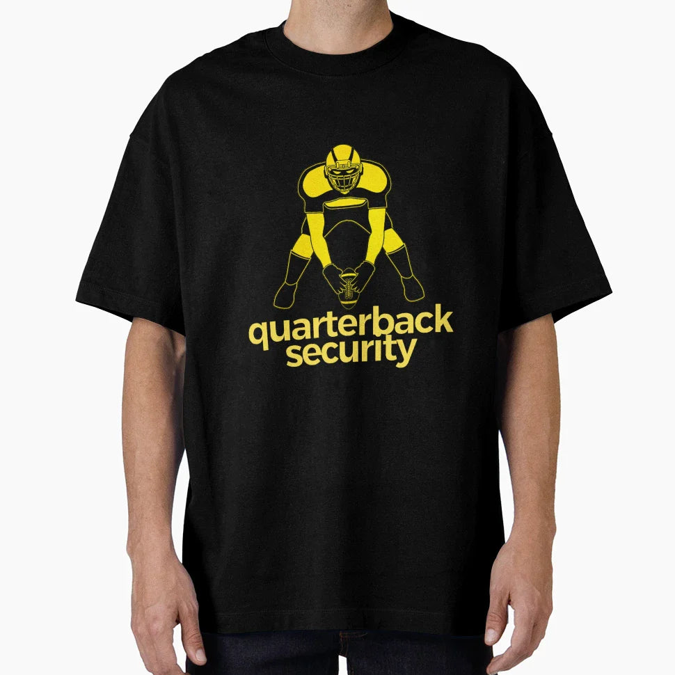 Quarterback Security Helmet Security T-Shirt - Unique Graphic Men Women