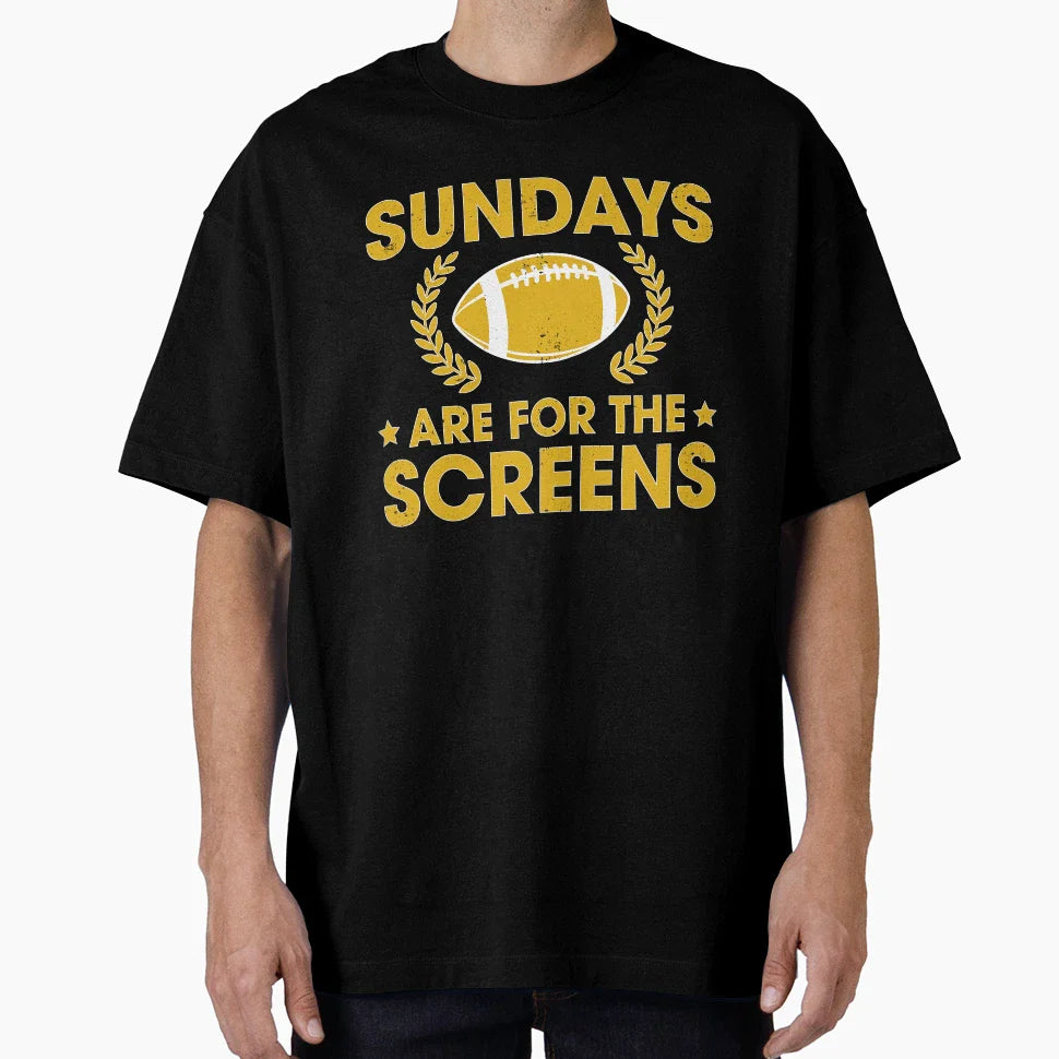 Funny Sundays Are Screens Fantasy T-Shirt - Casual Everyday Wear Unisex