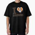 I Love Browns Heart T-Shirt - Minimalist Print Unisex
