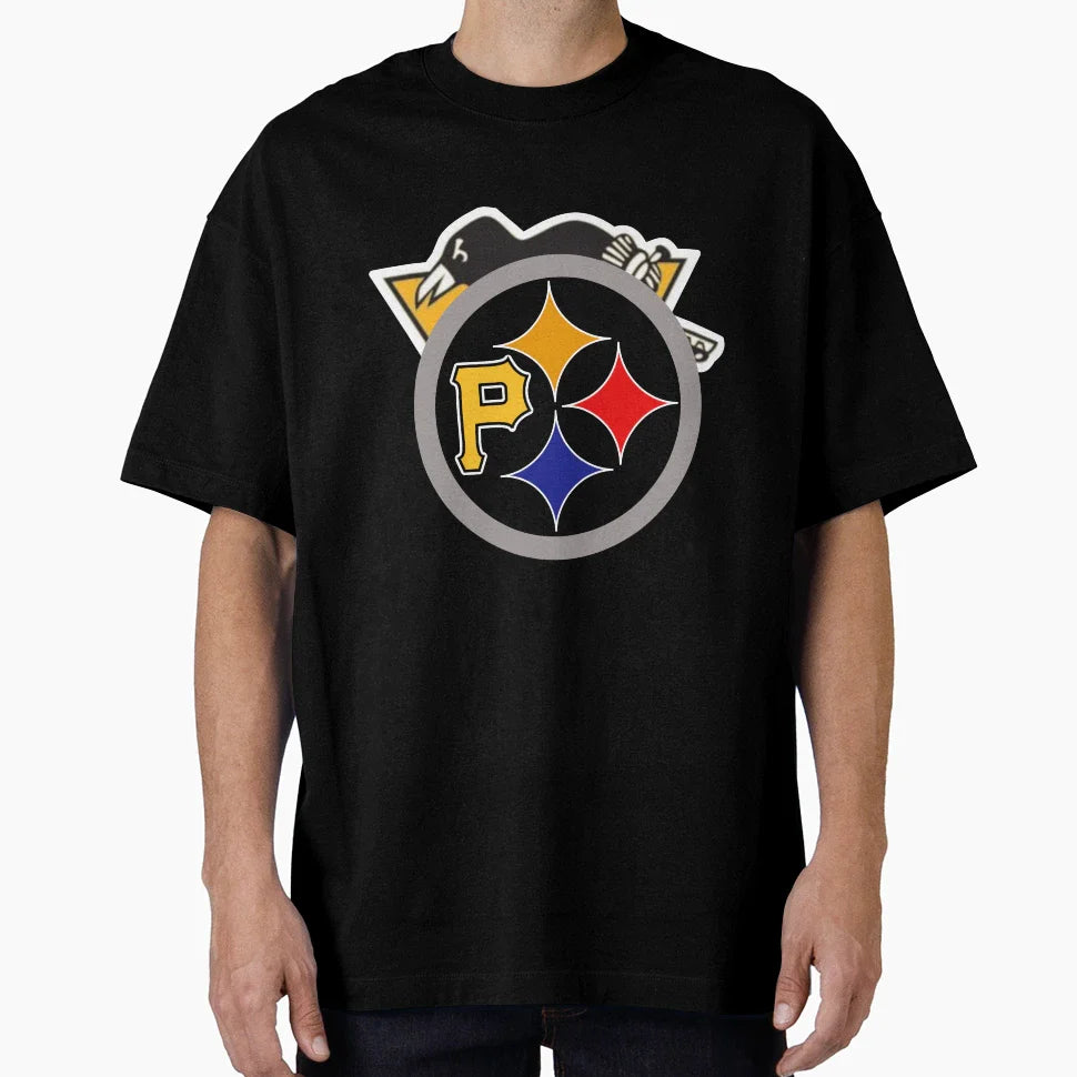 Pittsburgh Sports Fan All Pittsburgh T-Shirt - Custom Art Print Unisex