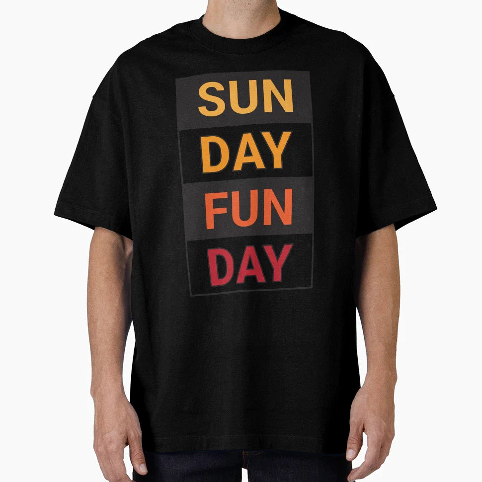 Sunday Funday T-Shirt - Unique Graphic Men Women