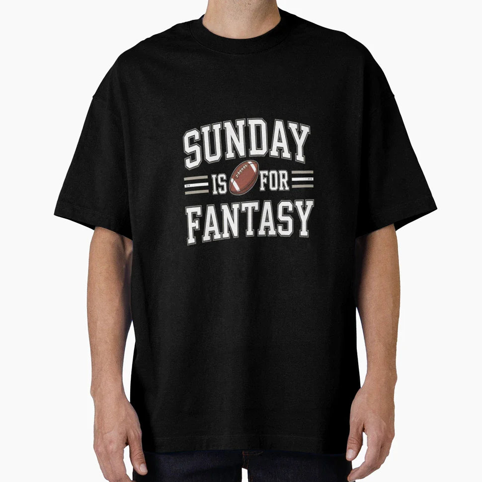Sunday Is Fantasy Football Gift T-Shirt - Graphic Print Unisex