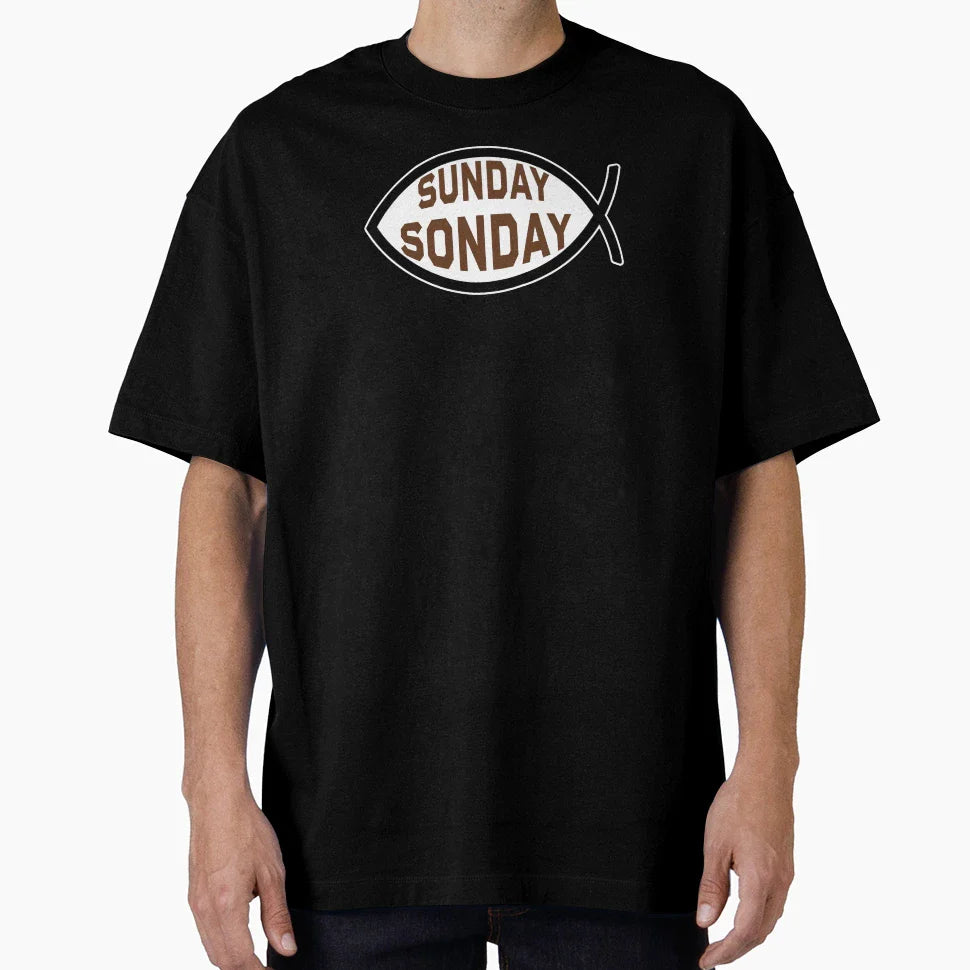 Sunday Sonday Ichthys Symbol T-Shirt - Unique Graphic Men Women