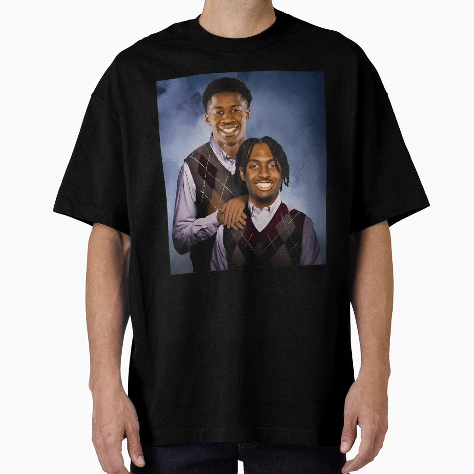 Tyrese Maxey V J Edgecombe T-Shirt - Custom Art Print for Adults