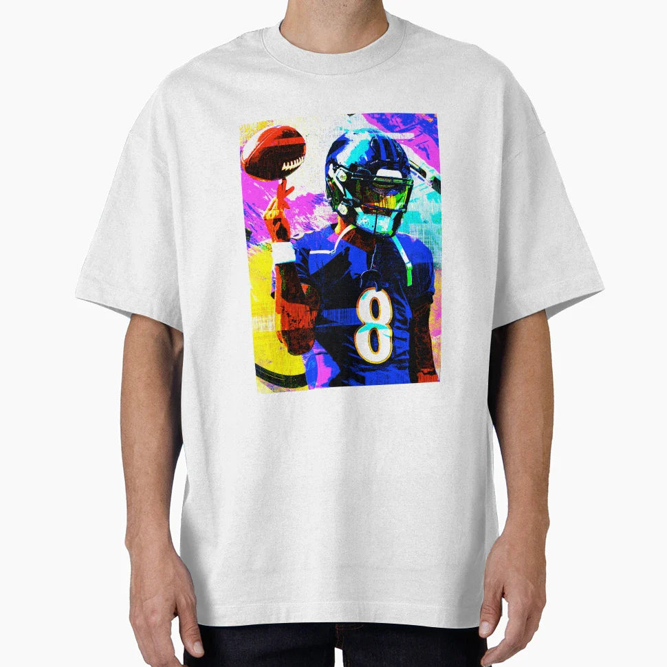 Handdrawn Lamar T-Shirt - Minimalist Print Unisex
