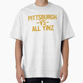 Pittsburgh Vs All Yinz College Frat T-Shirt - Novelty Apparel for Adults