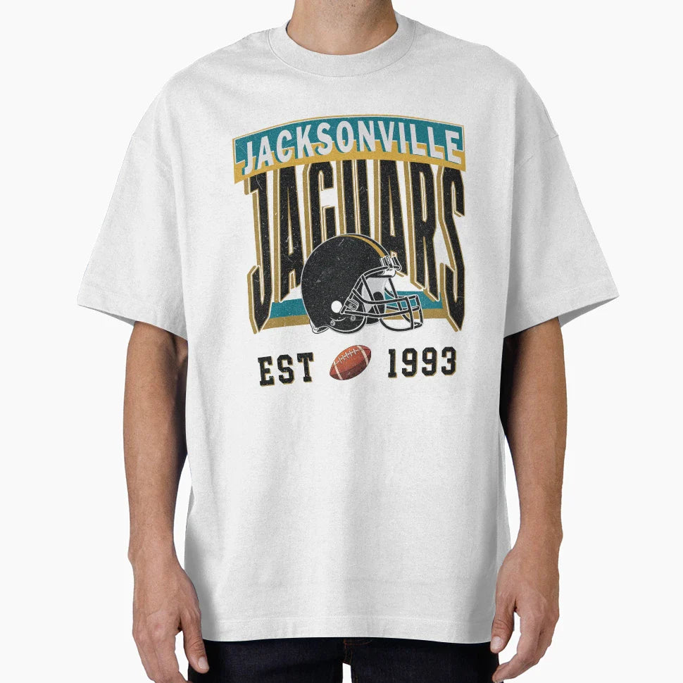 Jacksonville Jaguars Helemt T-Shirt - Minimalist Print Men Women