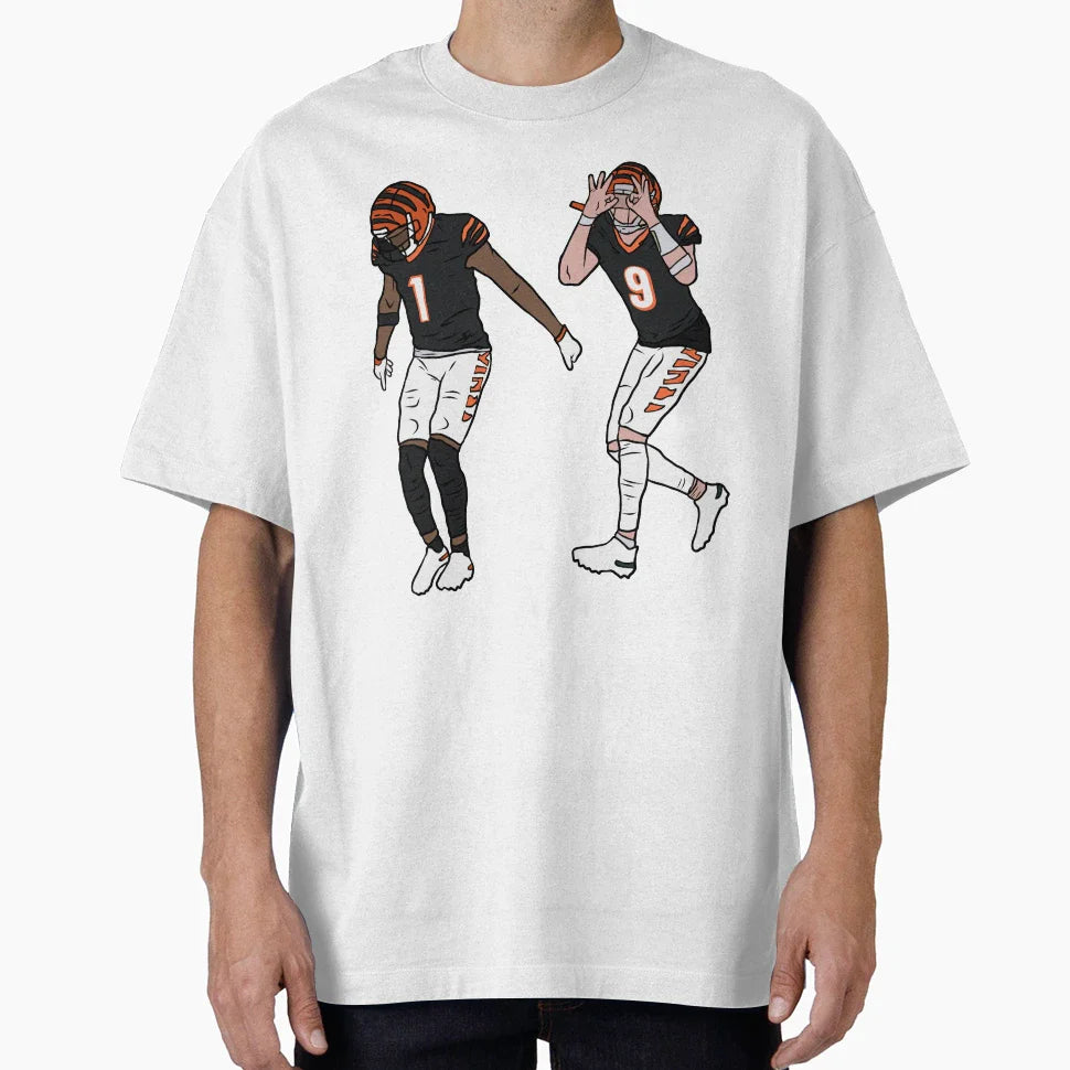 Jamarr Chase And JB Griddy T-Shirt - Custom Art Print Unisex