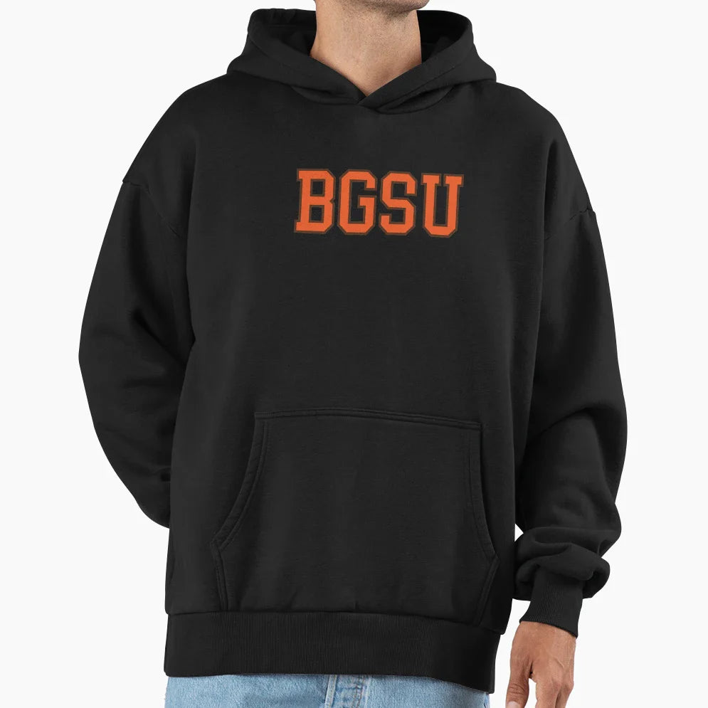 Bgsu College Font Hoodie - Trendy Graphic Men Women