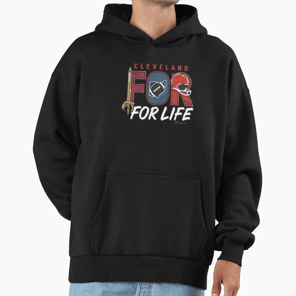 Cleveland Life Sports Fan Hoodie - Aesthetic Graphic for Adults