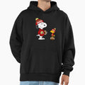 49Ersoopy Snoopy And Woodstock Football Hoodie - Novelty Apparel Unisex