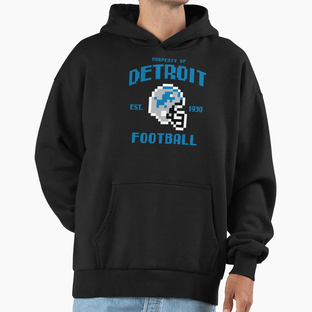 Property Detroit Lions Football Hoodie - Minimalist Print Unisex