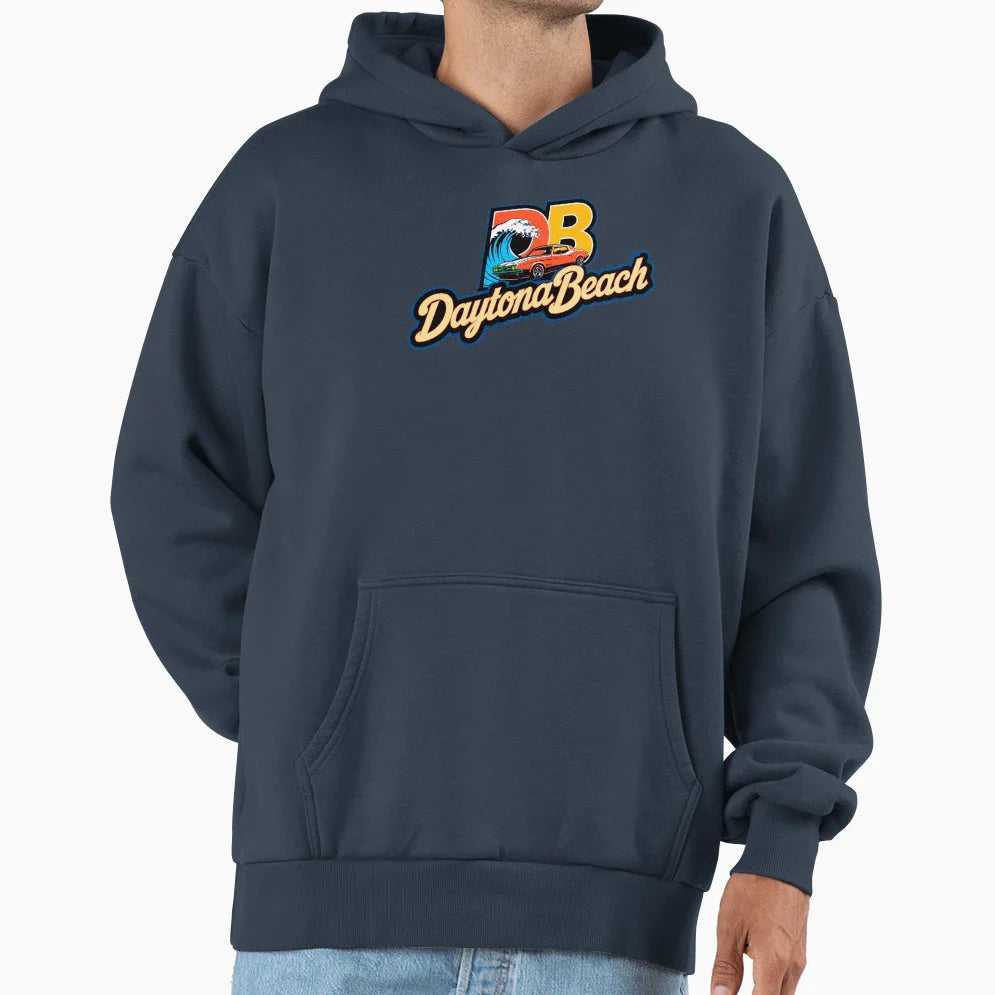 Daytona Beach 500 Race Hoodie - Minimalist Print for Adults