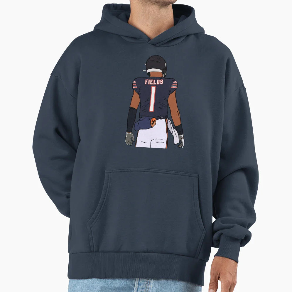 Justin Fields Back To Hoodie - Aesthetic Graphic for Adults