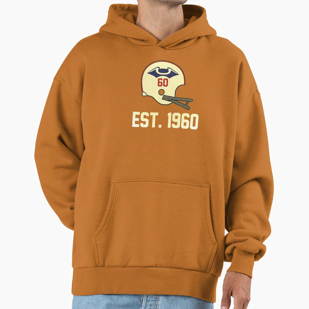 Patriots Est 1960 Distressed Hoodie - Aesthetic Graphic Unisex