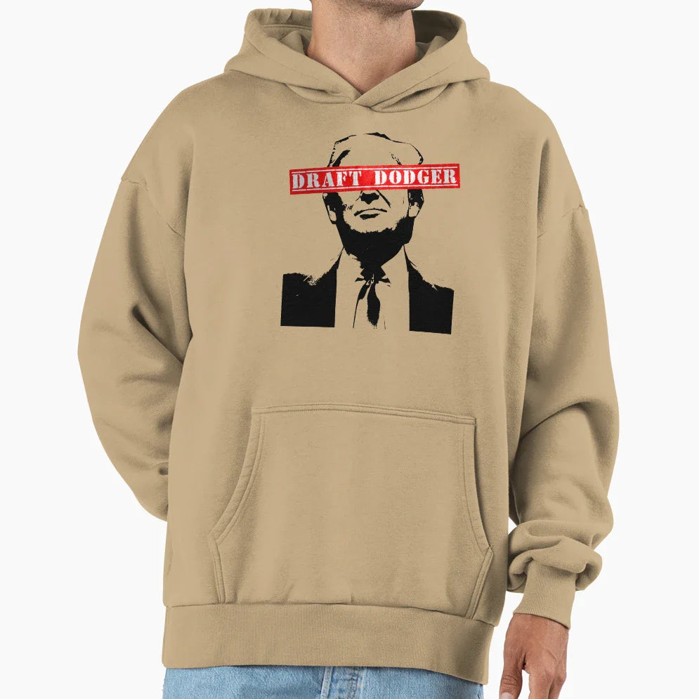 Trump Draft Dodger Hoodie - Aesthetic Graphic Men Women