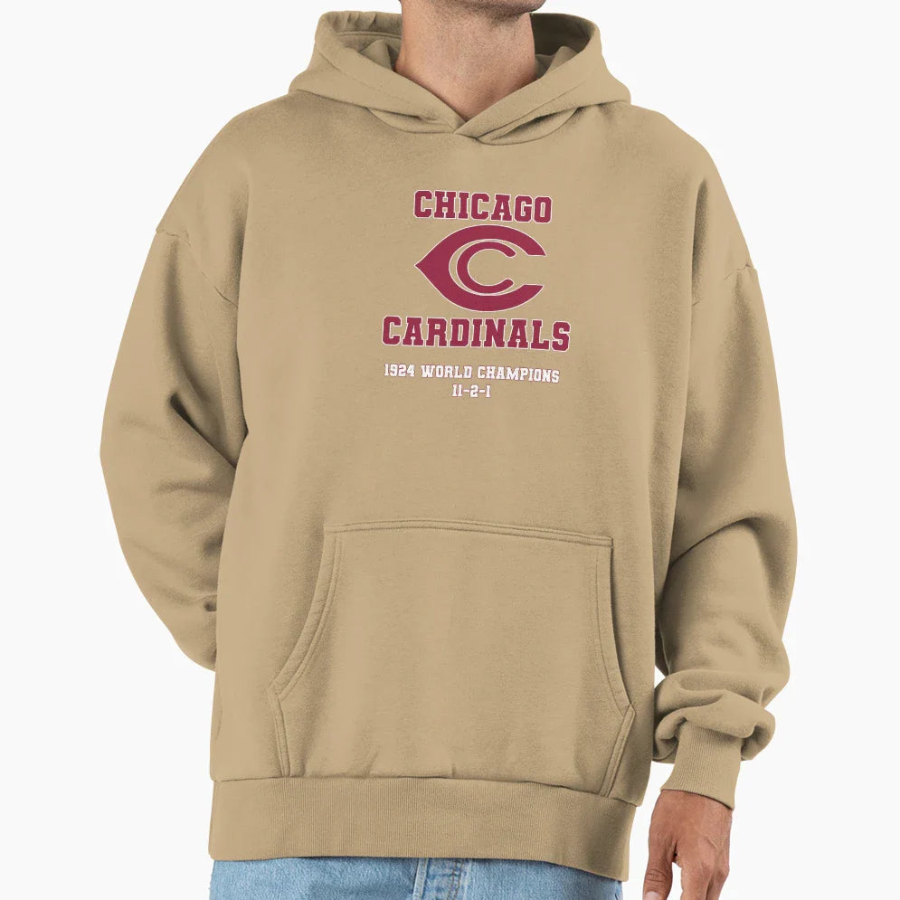 Chicago Cardinals 1924 World Champs Hoodie - Fun Novelty Design Unisex