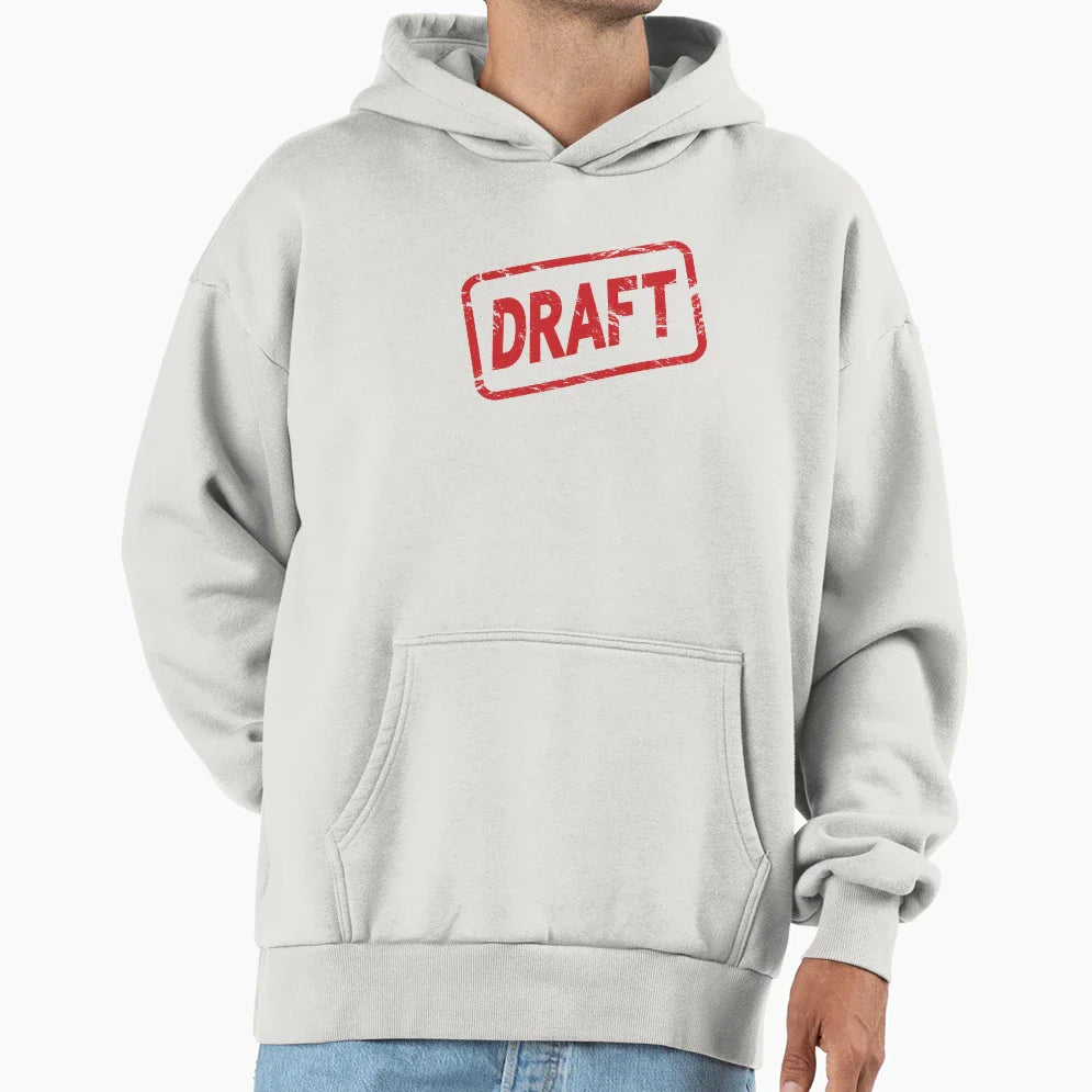 Draft Stamp Hoodie - Streetwear Style Men Women