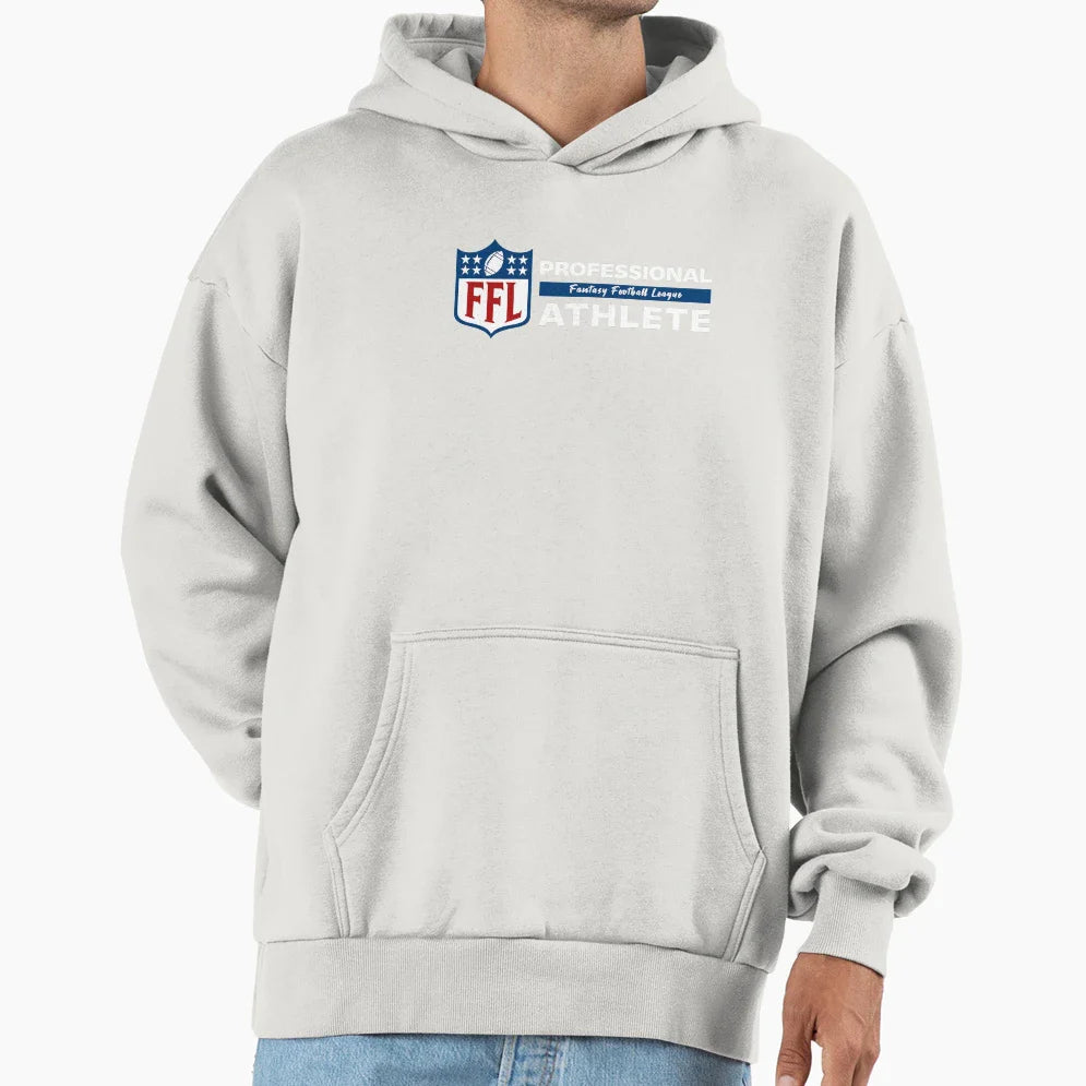 Professional Fantasy Football Athlete Hoodie - Minimalist Print Unisex