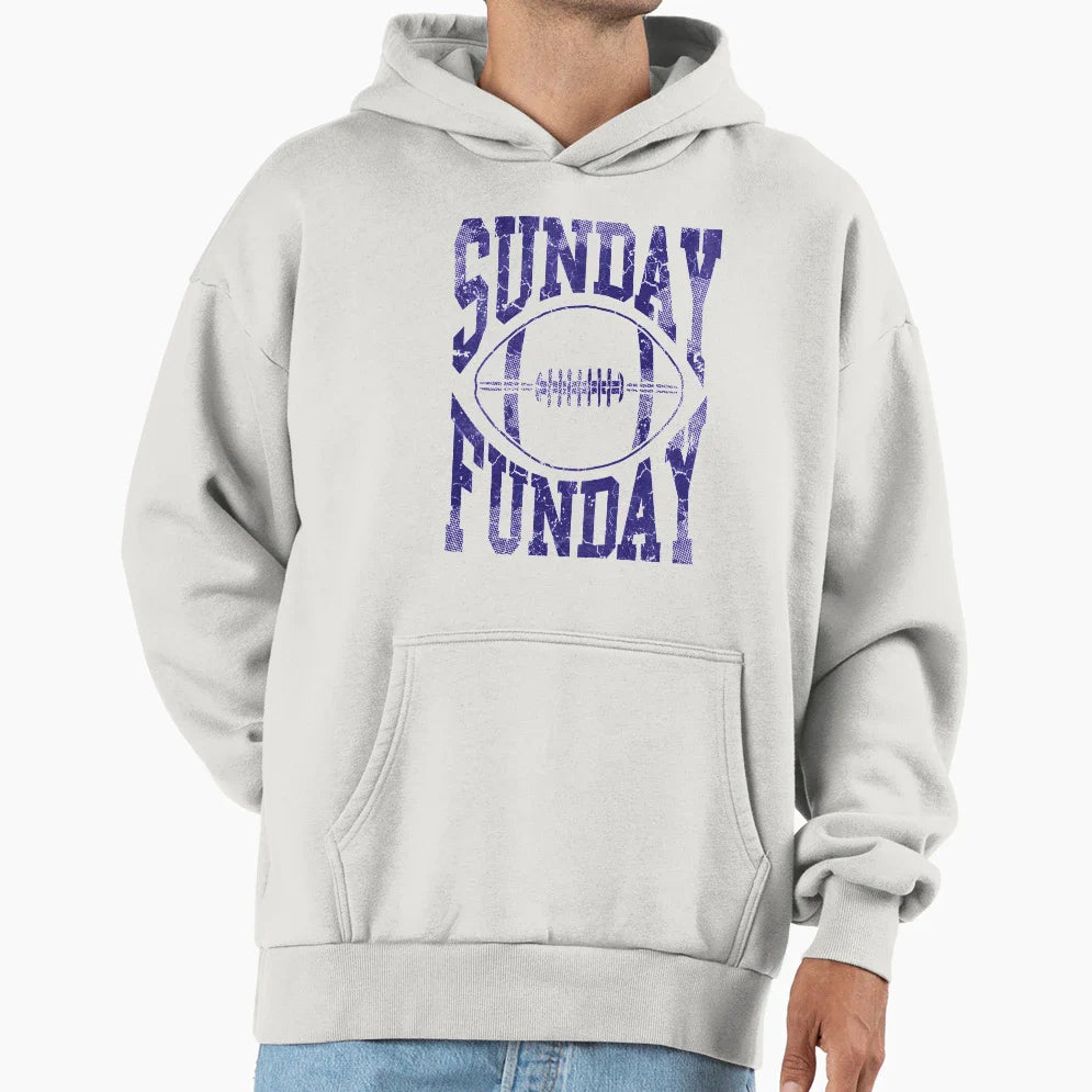 Sunday Funday Football Hoodie - Novelty Apparel for Adults