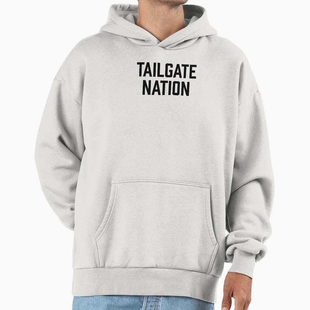 Tailgate Nation Hoodie - Minimalist Print Men Women