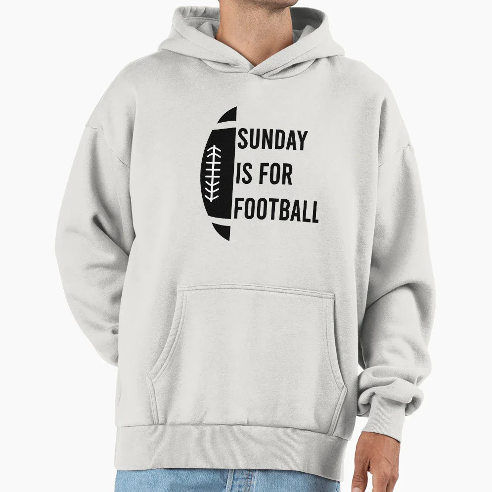 Sunday Is Football Hoodie - Fun Novelty Design for Adults