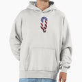 Letter Q Patriotic Art American Hoodie - Casual Everyday Wear Men Women