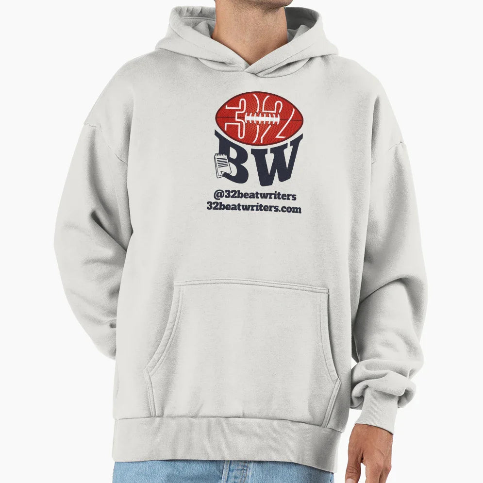 Main Logo Navy Hoodie - Trendy Graphic for Adults