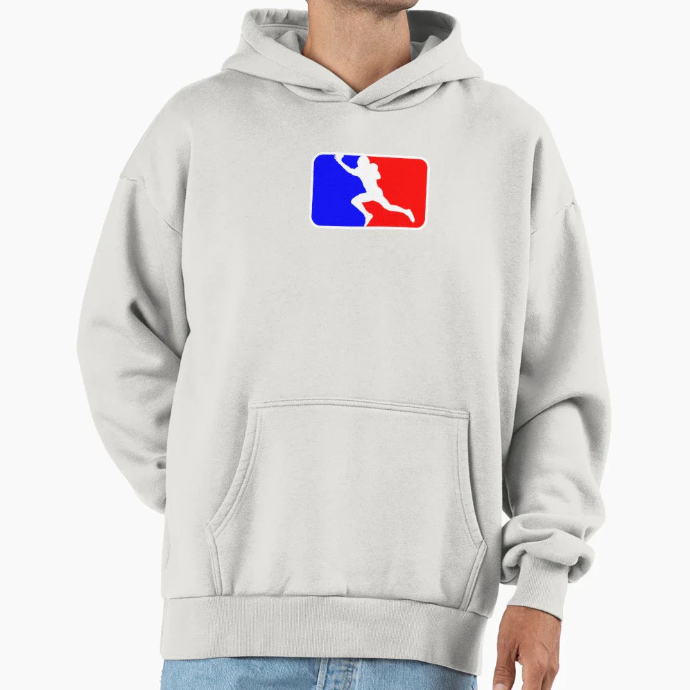 Football Logo Wide Reciever Hoodie - Aesthetic Graphic Unisex