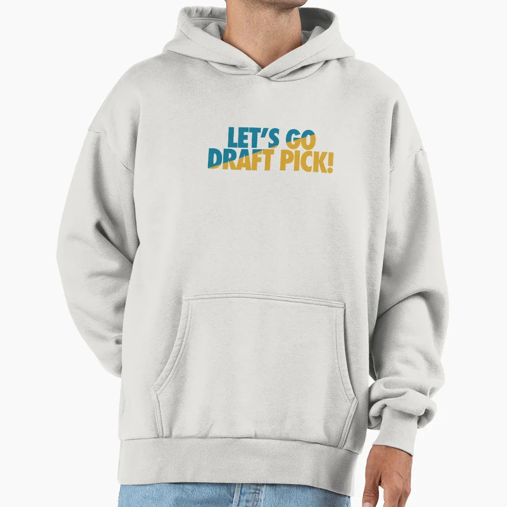 Lets Go Draft Pick Jax Split Hoodie - Trendy Graphic Unisex