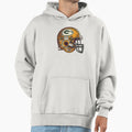 Green Bay Football Helmet Hoodie - Novelty Apparel for Adults