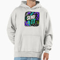 Send It Football Grunge Hoodie - Custom Art Print Men Women