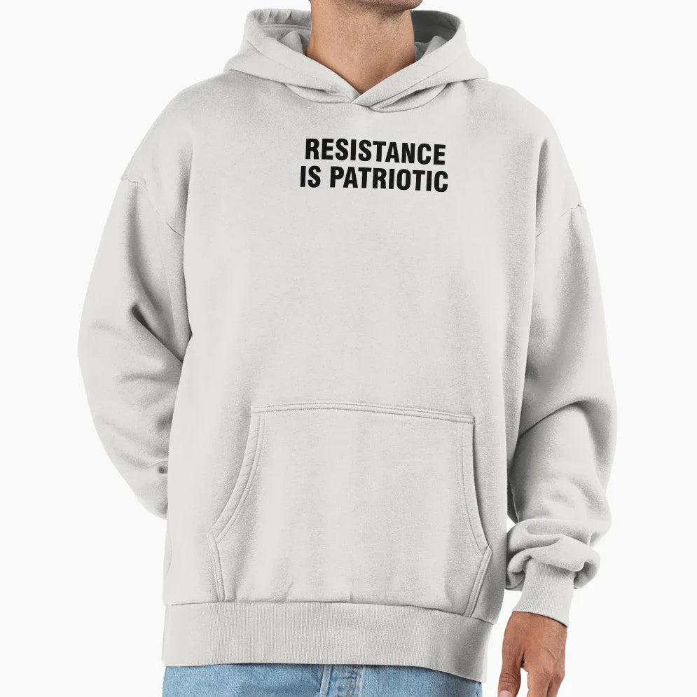 Resistance Is Patriotic Hoodie - Casual Everyday Wear for Adults