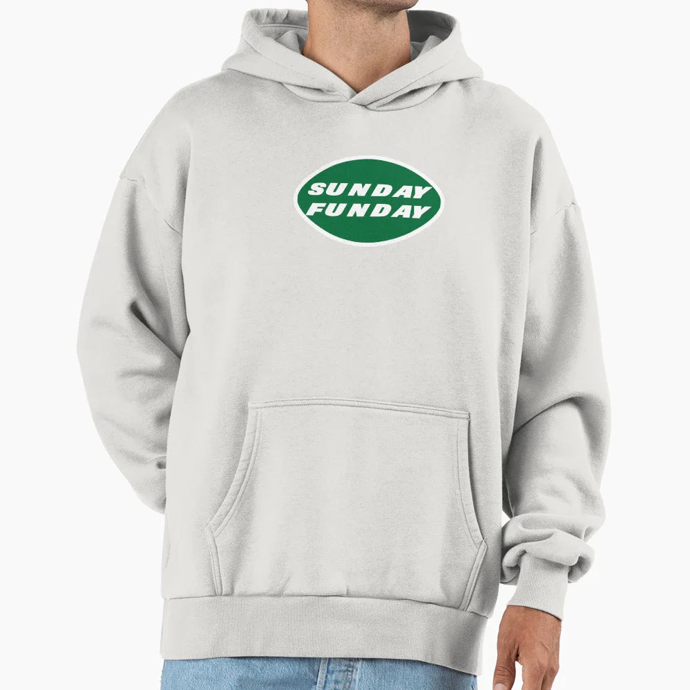 Jets Sunday Funday Logo Hoodie - Trendy Graphic Men Women