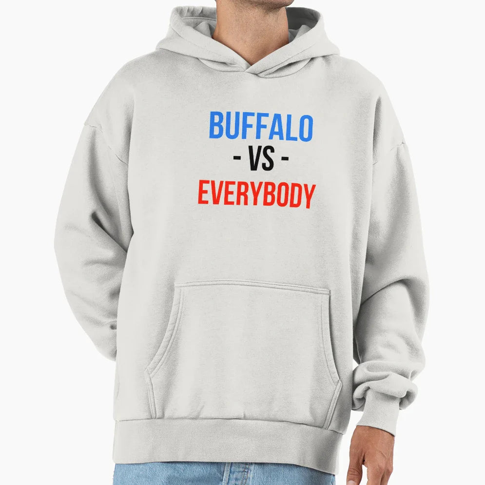 Buffalo Bills Versus Everybody Hoodie - Novelty Apparel for Adults