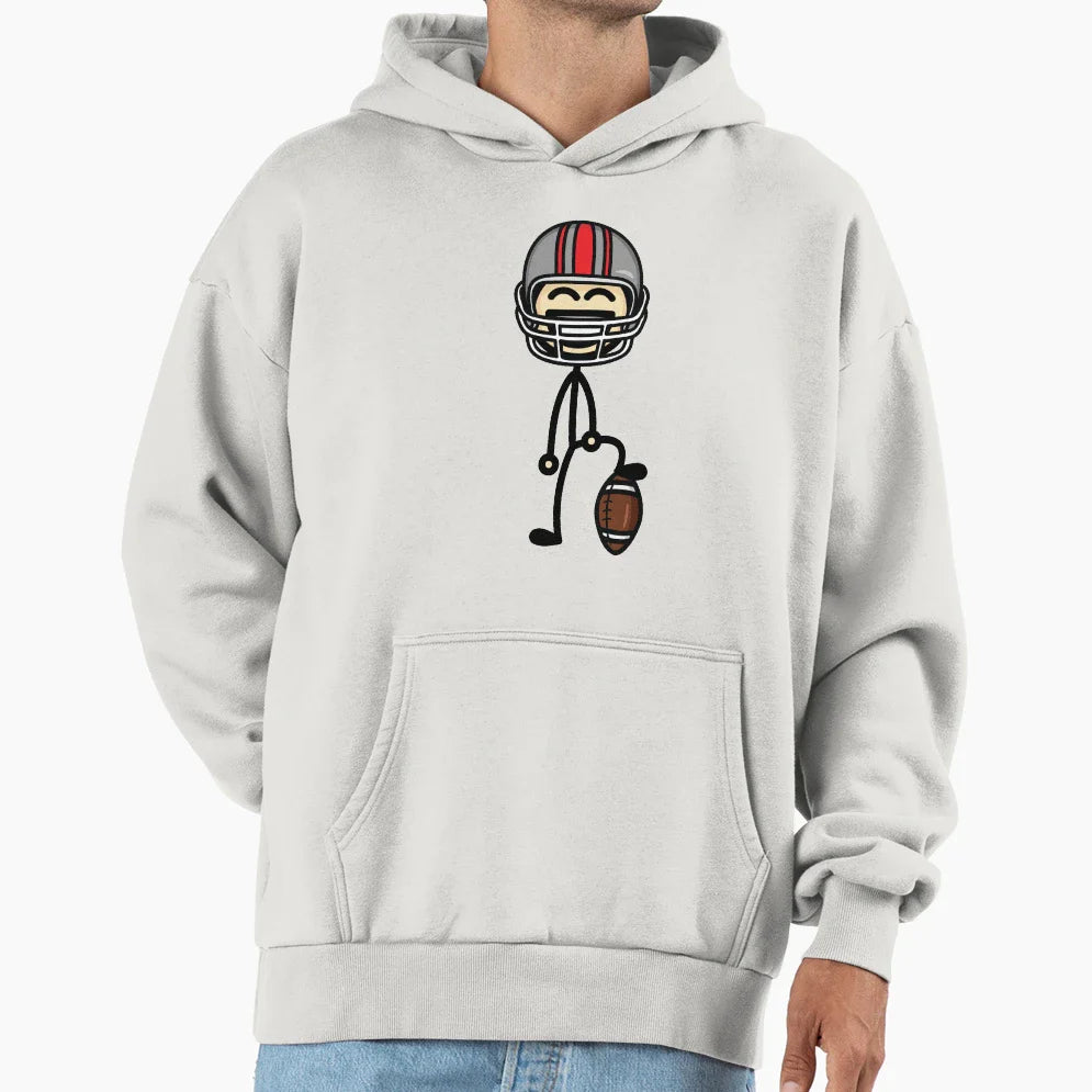 Football Player Hoodie - Casual Everyday Wear Unisex