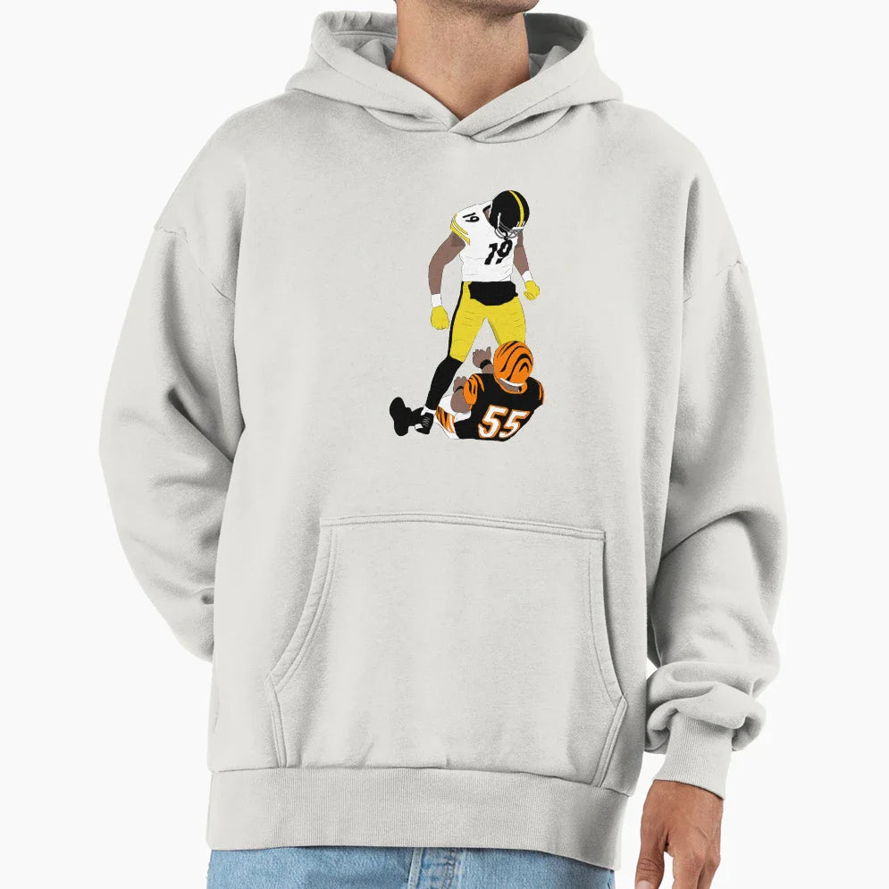 Mens My Favorite Pittsburgh Steelers Gift Hoodie - Minimalist Print Unisex