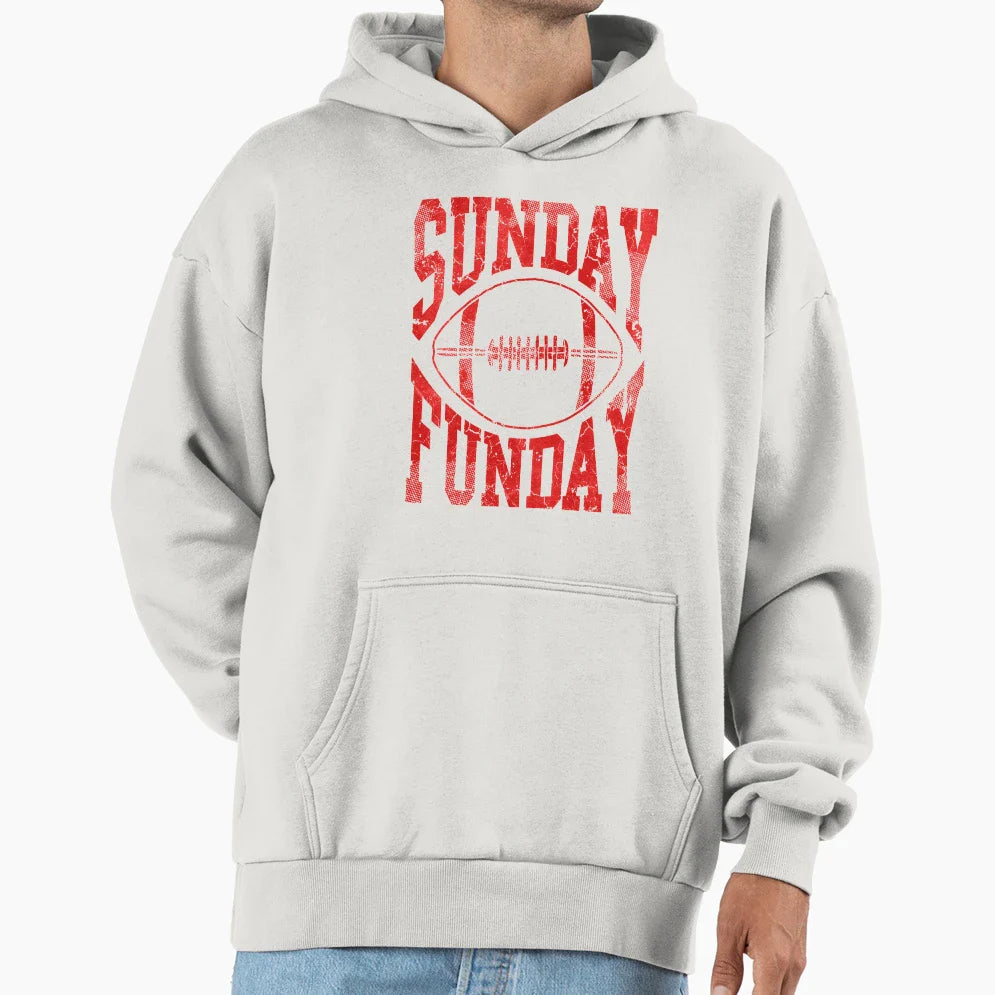 Sunday Funday Football Hoodie - Trendy Graphic Men Women
