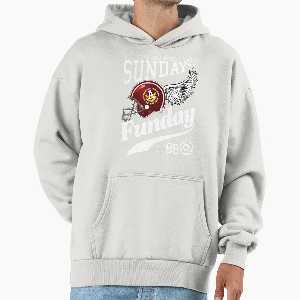 Sunday Funday Hoodie - Fun Novelty Design Unisex