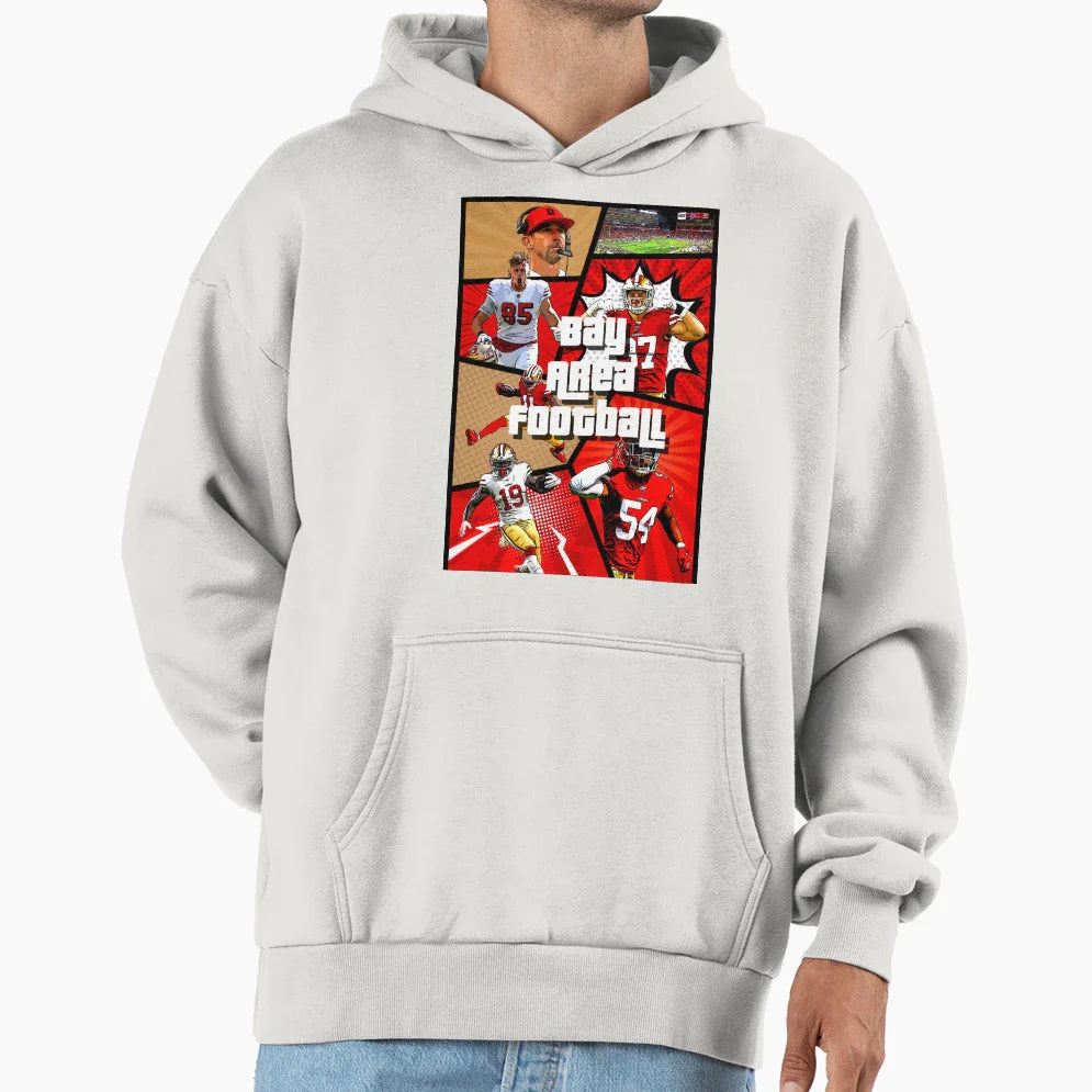 Bay Area Football Hoodie - Fun Novelty Design Unisex