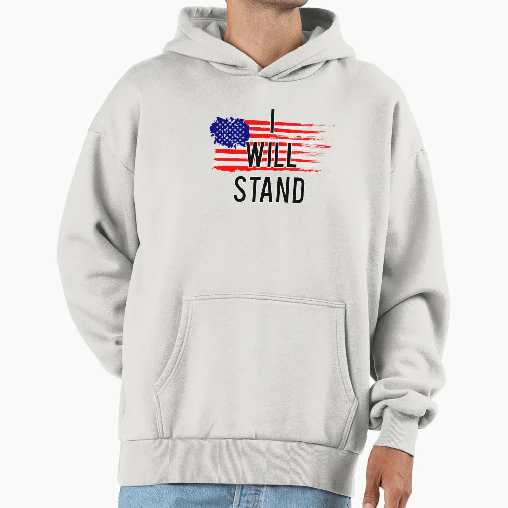 I Will Stand Hoodie - Unique Graphic Unisex