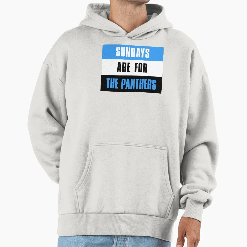 Sundays Are Panthers Carolina Panthers Hoodie - Minimalist Print Men Women