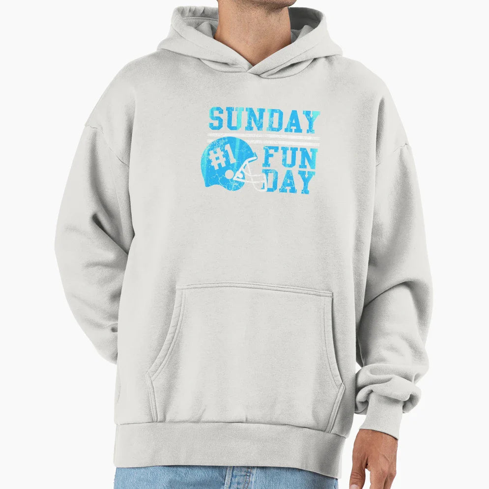 Sunday Funday Football Helmet Hoodie - Streetwear Style Men Women