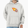 Flaming Football Hoodie - Fun Novelty Design Men Women