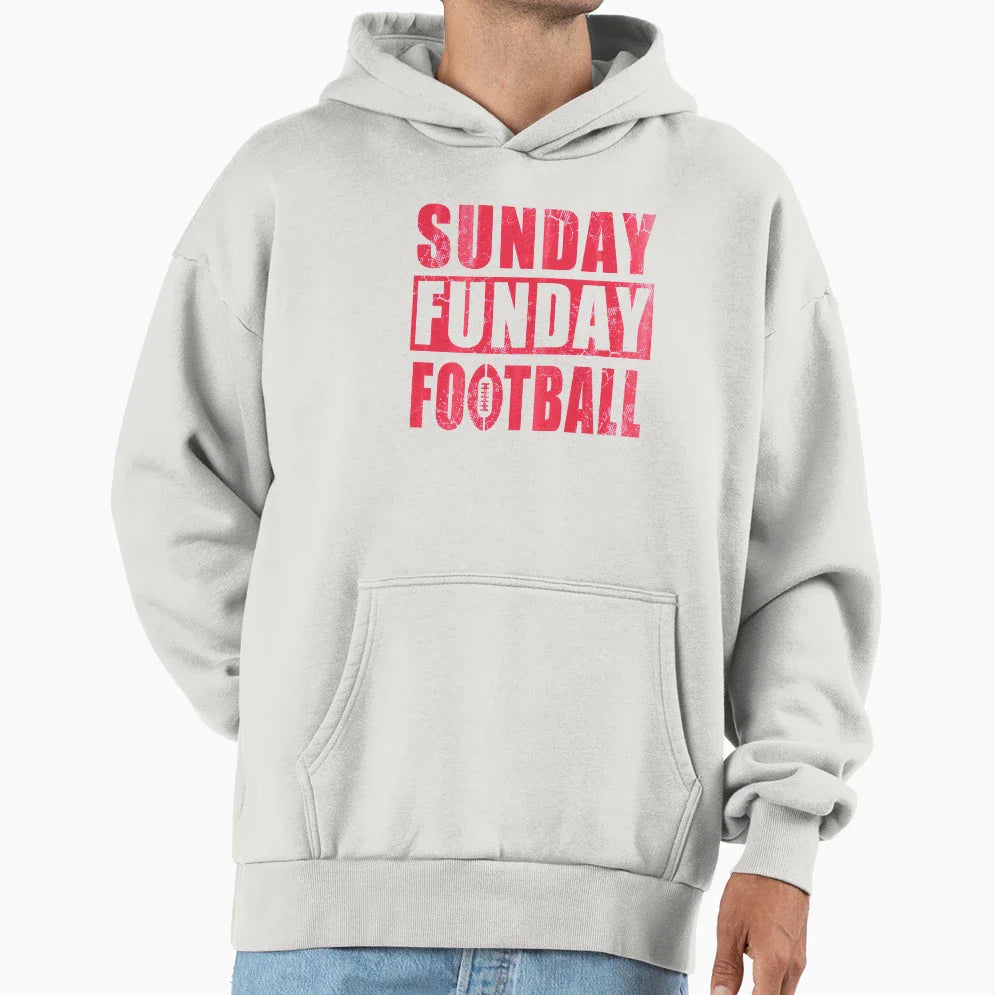 Sunday Funday Football Hoodie - Novelty Apparel Men Women