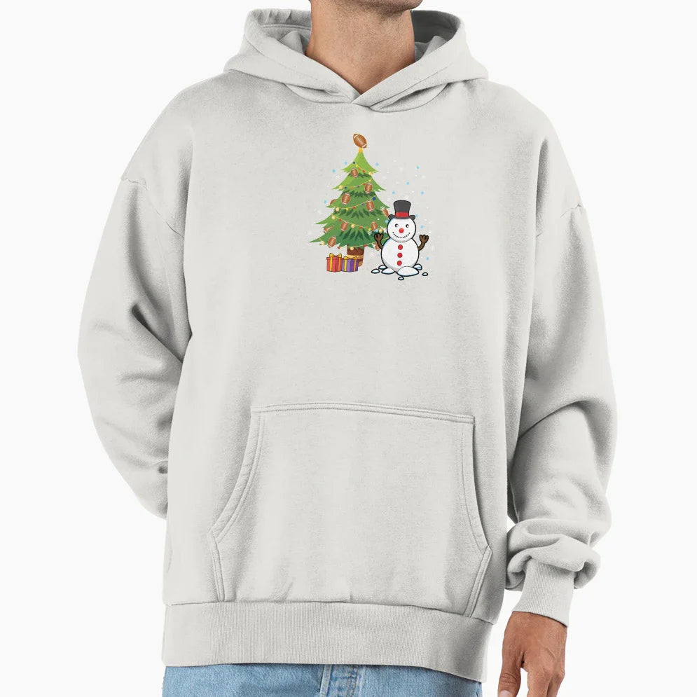 American Football Tree Holiday Gift Hoodie - Streetwear Style Unisex