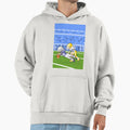 American Football Player Runs Fast Hoodie - Minimalist Print for Adults