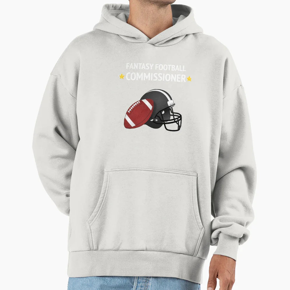 Fantasy Football Commissioner Hoodie - Minimalist Print Men Women