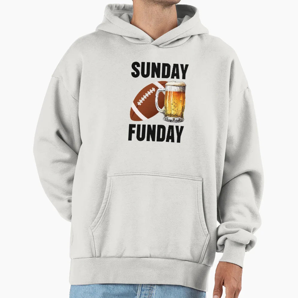 Sunday Funday Hoodie - Graphic Print Men Women