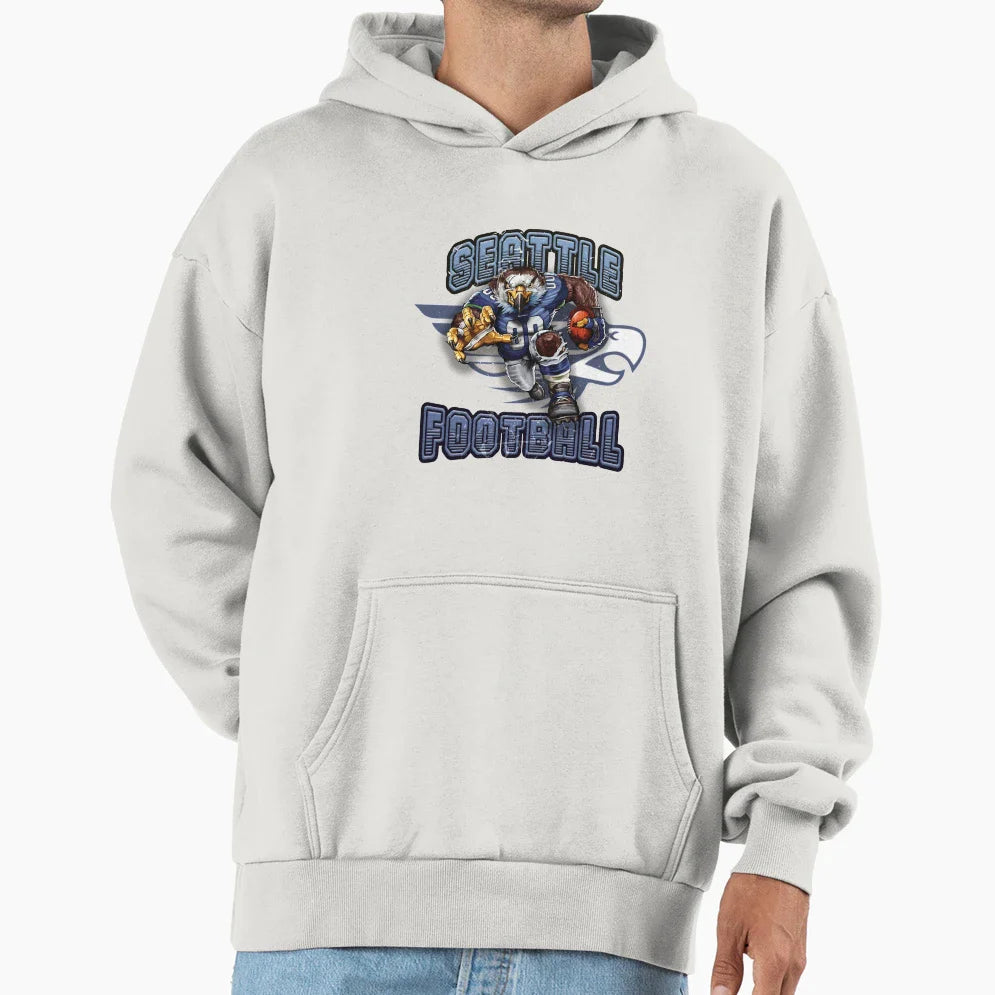 Seattle Football Hoodie - Trendy Graphic Men Women